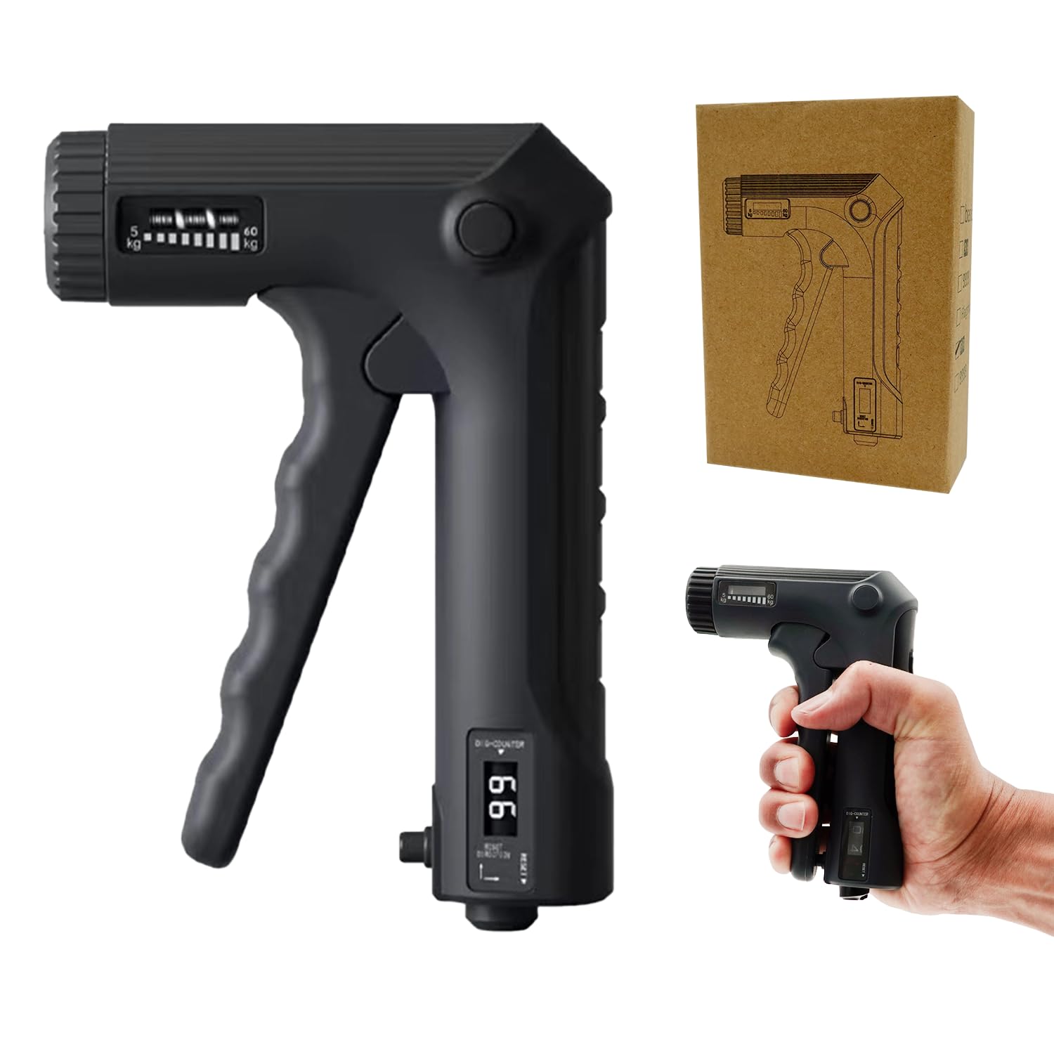 Amazon | ANZshop 最新型 ハンドグリップ 負荷可変式 5-60kg 握力