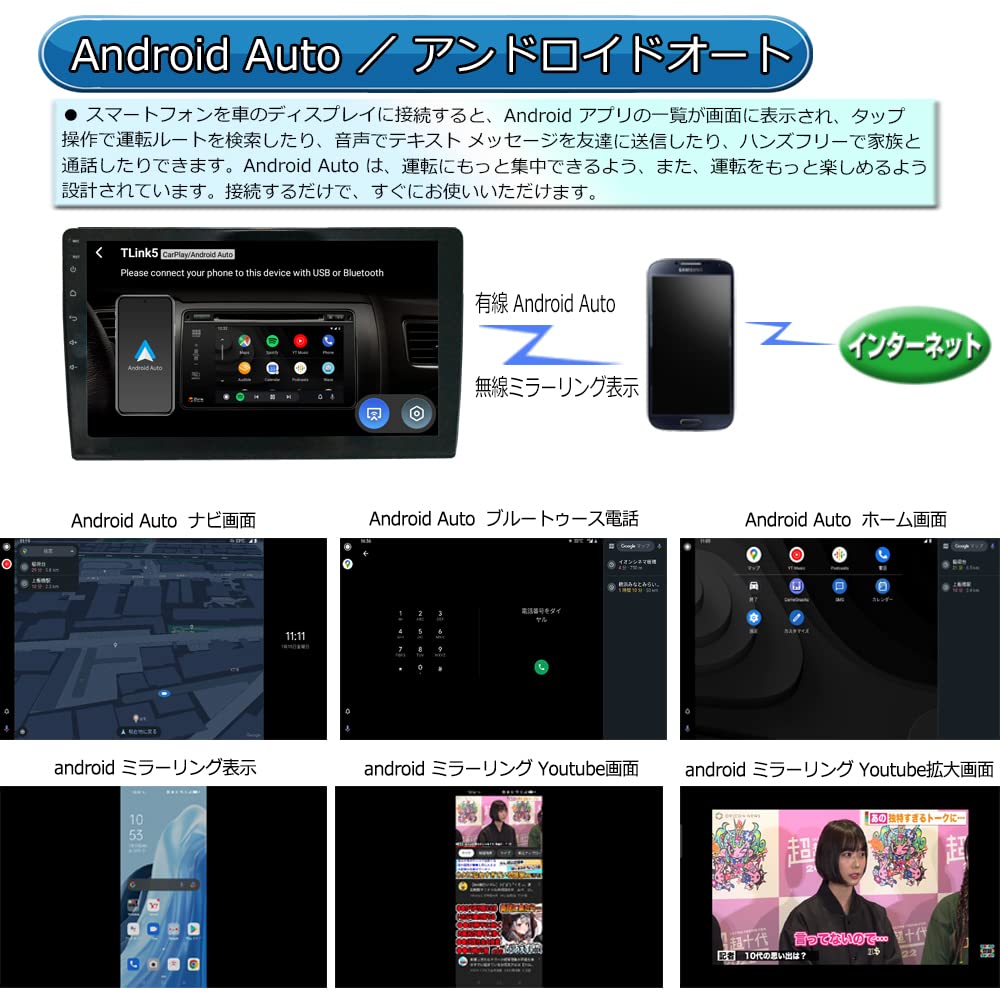 Amazon.co.jp: WOWAUTO アンドロイド10.1インチカーナビ+170度バック