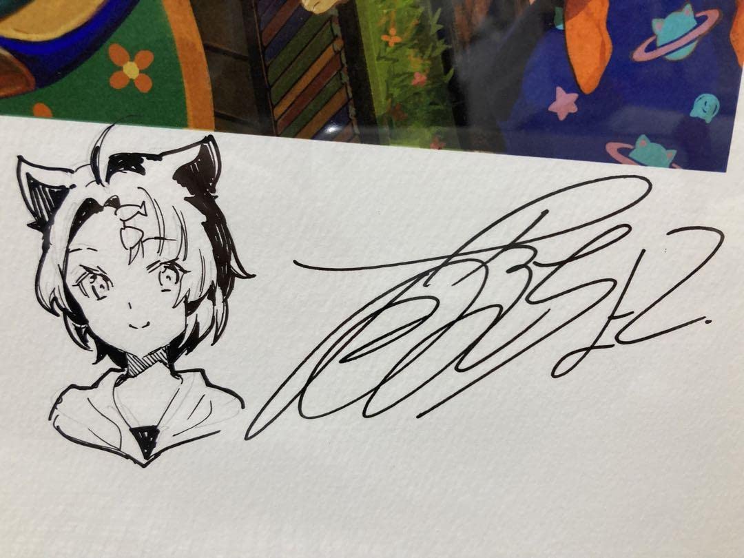 藤ちょこ 直筆サイン入り色紙 ワンスト 藤ちょこ「サイン入り色紙+