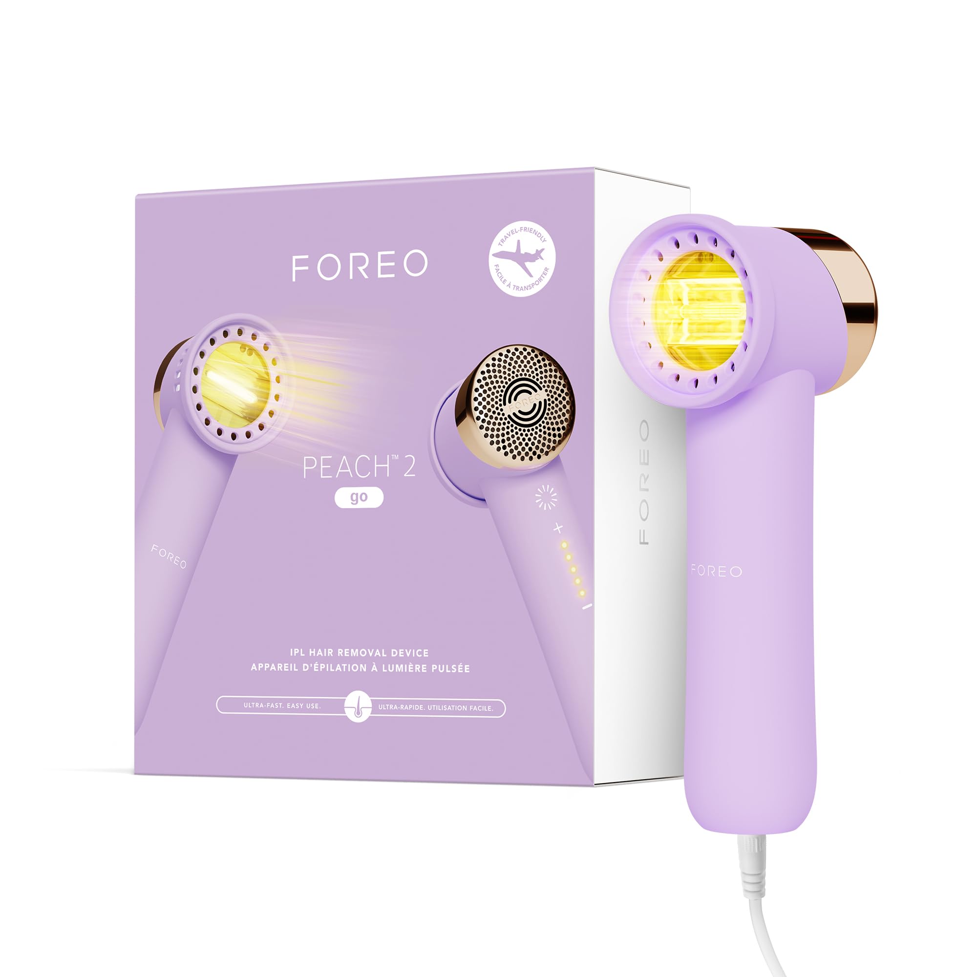 FOREO Peach 2 Go IPL Permanent Hair Removal Device - Permanent