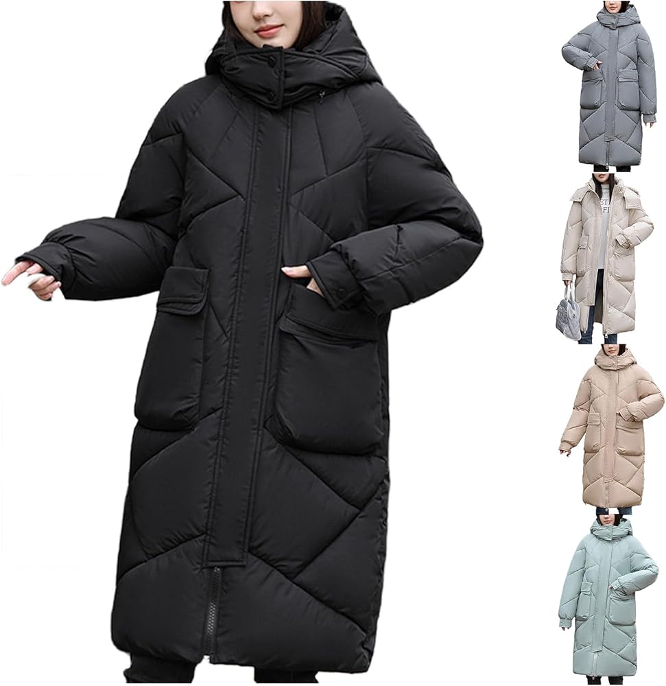 Amazon.com: Nkgra Womens Long Down Puffer Jacket Water-Resistant