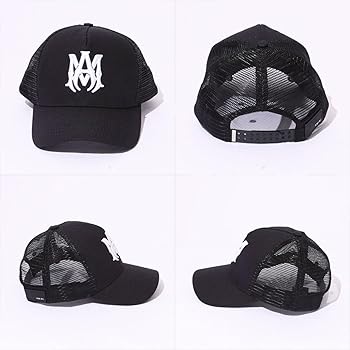 Amazon.co.jp: [Amiri] アミリ ロゴ刺繍メッシュパネルハット XMAH009