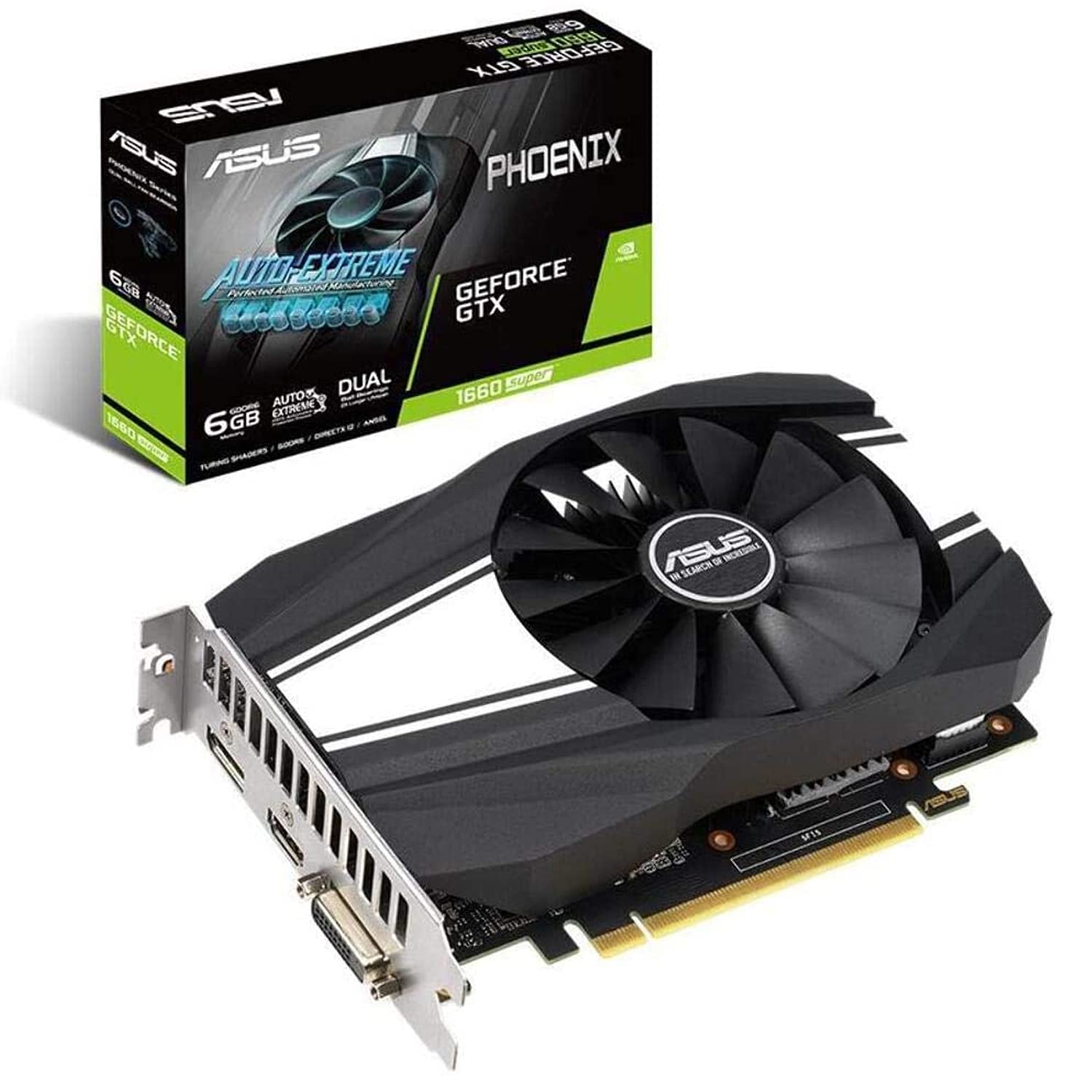 Amazon | ASUS NVIDIA GeForce GTX 1660S 搭載 シングルファンモデル