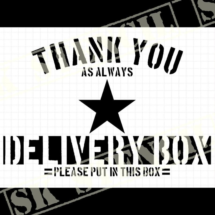 Amazon | ステンシルシート N-163 宅配ボックス 置き配 | 製図用品