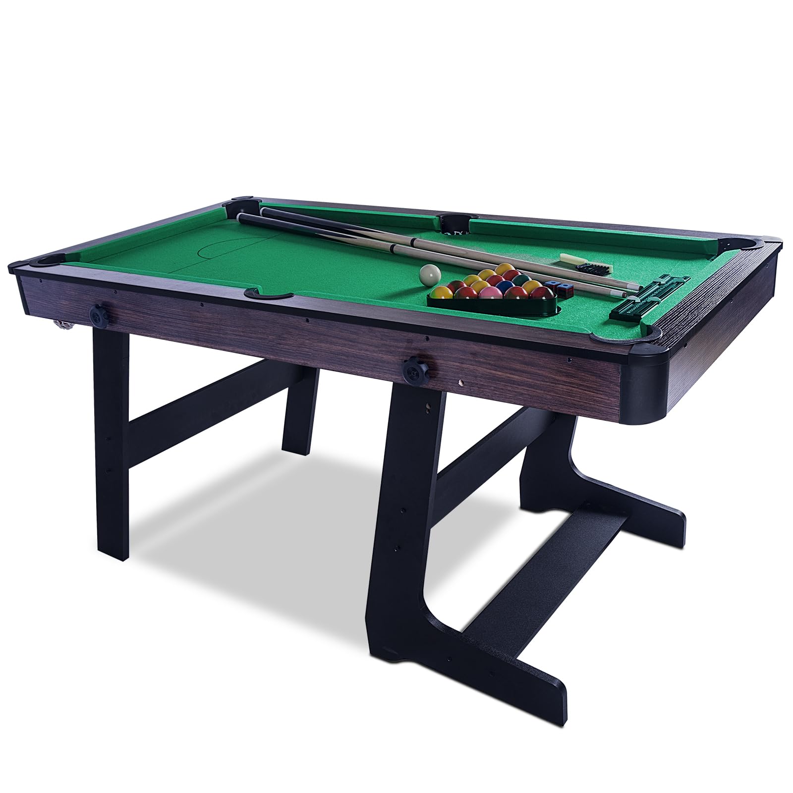 Amazon | 5フィートビリヤード台 折りたたみ式 - 安定性良好