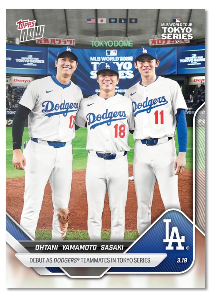 Amazon.com: 2025 T Now Shohei Ohtani Roki Sasaki and Yoshinobu