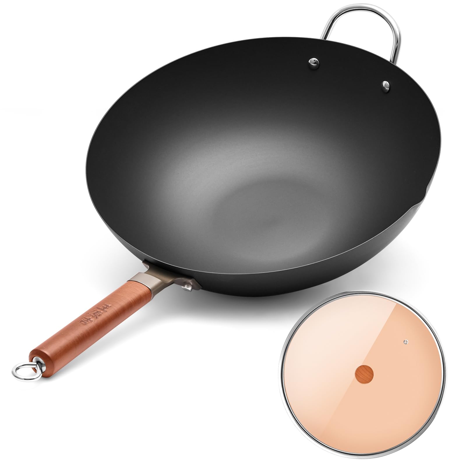 Amazon | WANGYUANJI フライパン深型 36cm 中華鍋 炒め鍋 ih ガス対応