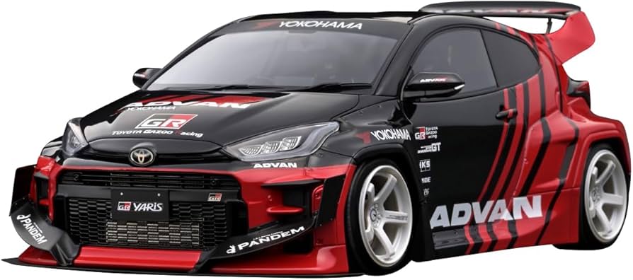 Amazon | ignition model 1/18 PANDEM GR YARIS (4BA) Black/Red 完成