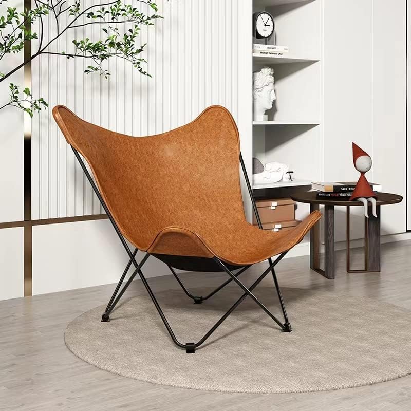 Amazon｜レザーバタフライレザーリビングルームチェア - バタフライ