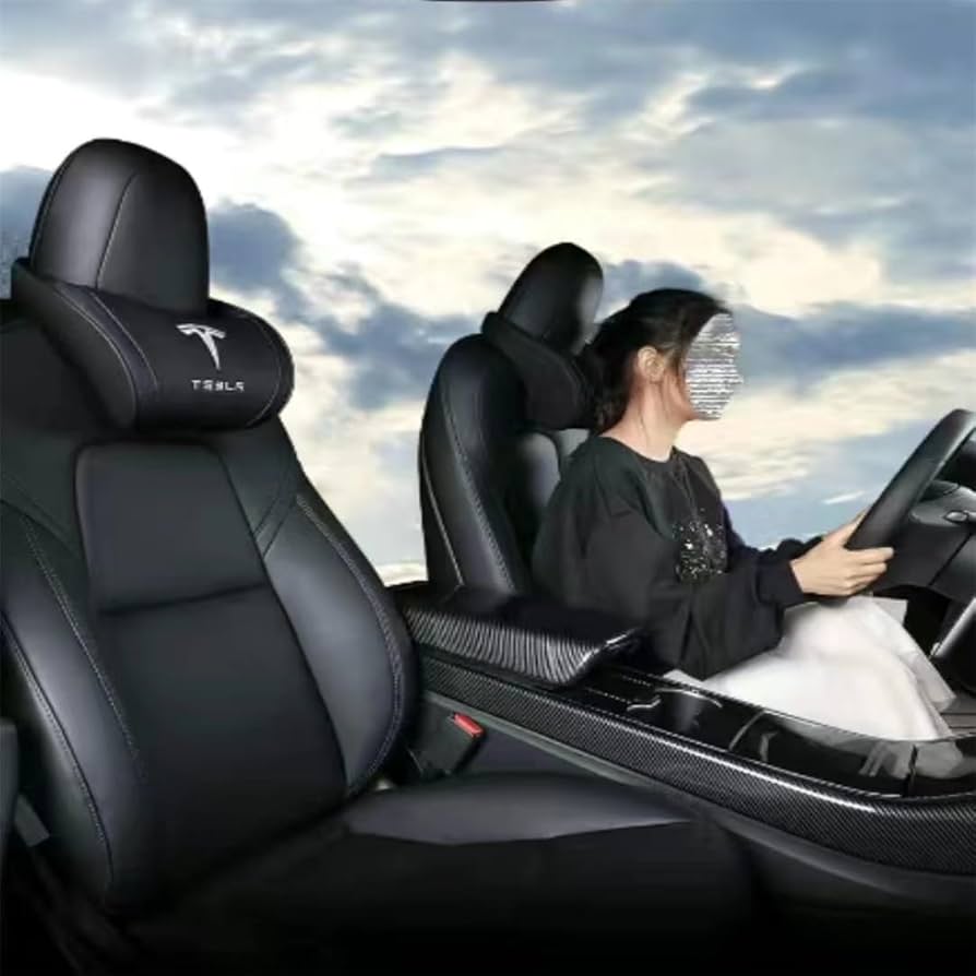 Amazon.co.jp: テスラ tesla ネックパッド ヘッドレスト ネックピロー