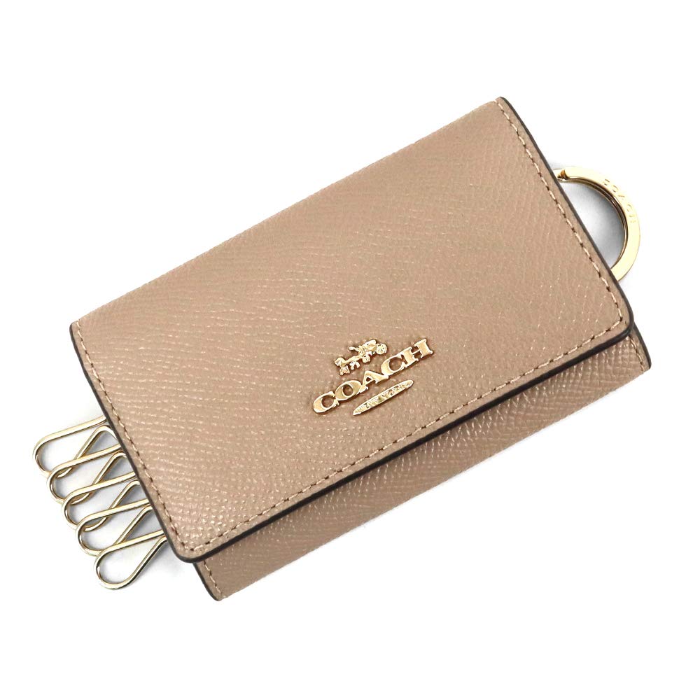 Amazon | コーチ COACH レディース キーケース レザー ピンクベージュ