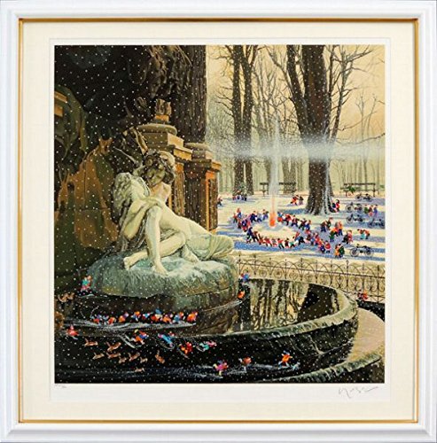 Amazon.co.jp: ヒロ・ヤマガタ『子供達の雪祭り』シルクスクリーン