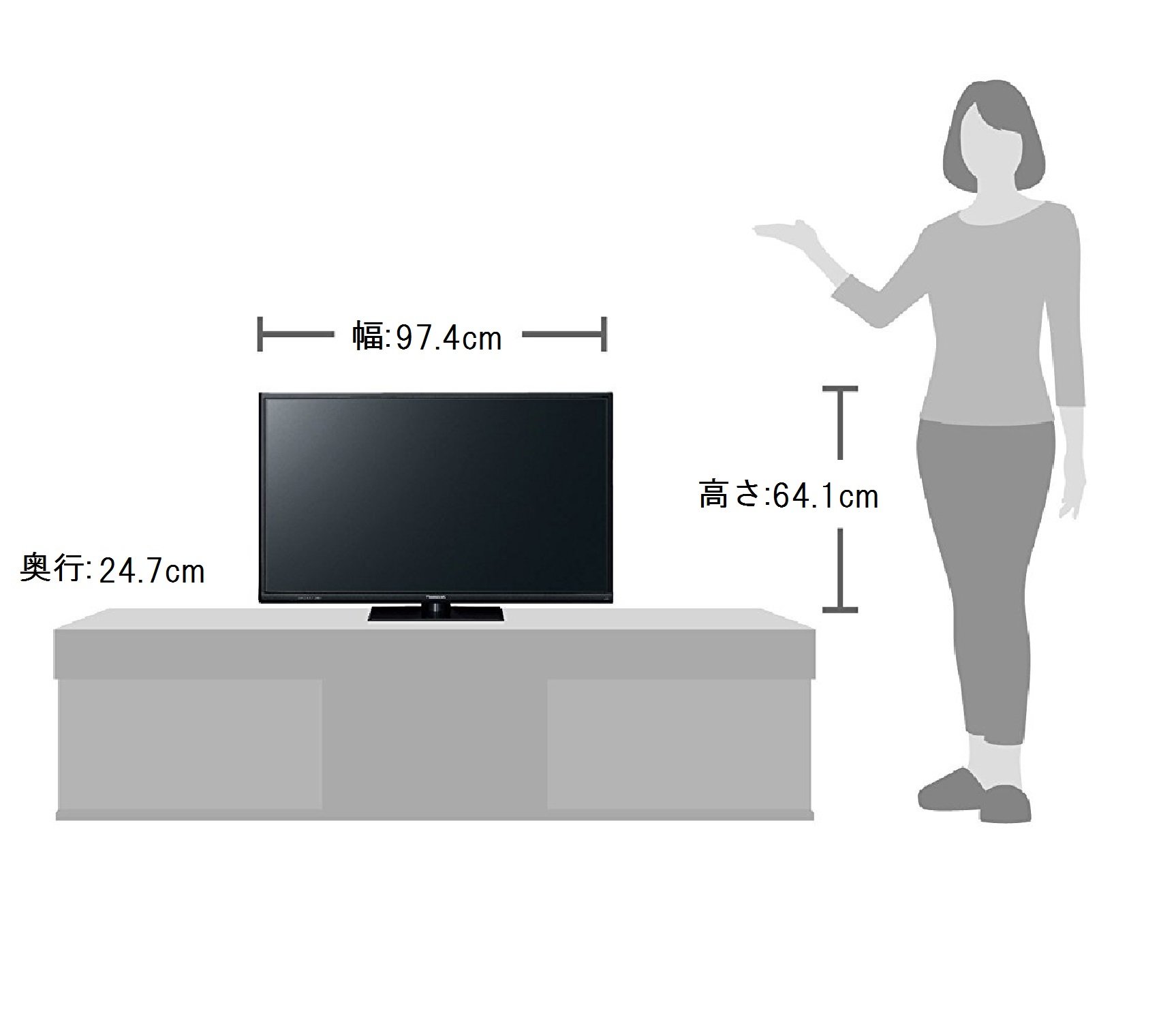 Amazon | パナソニック 43V型 液晶テレビ ビエラ TH-43D305 フル
