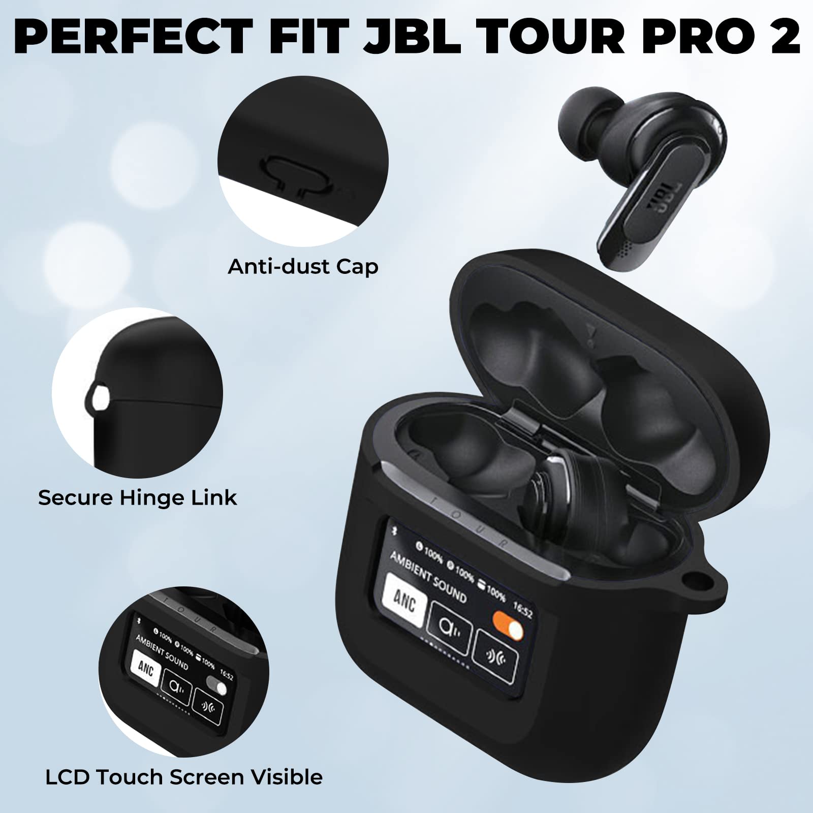 Amazon | LDSXAY JBL Tour Pro 2 ケースカバー ソフトシリコン 耐衝撃