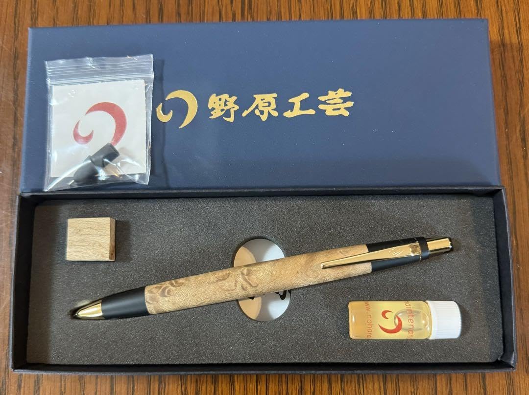 Amazon.co.jp: 人気樹種野原工芸 バーズアイメープル シャーペン 固定