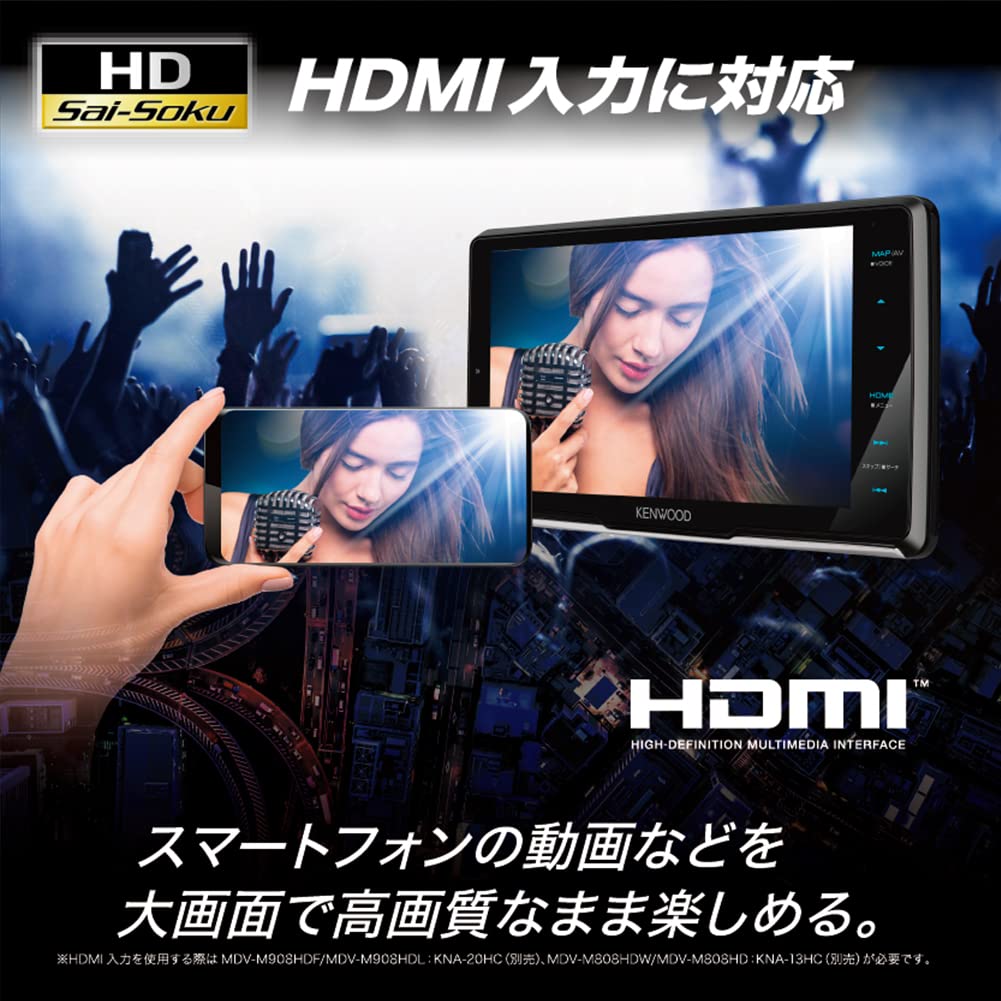 Amazon | ケンウッド カーナビ 彩速 7インチワイド MDV-M808HDW HD