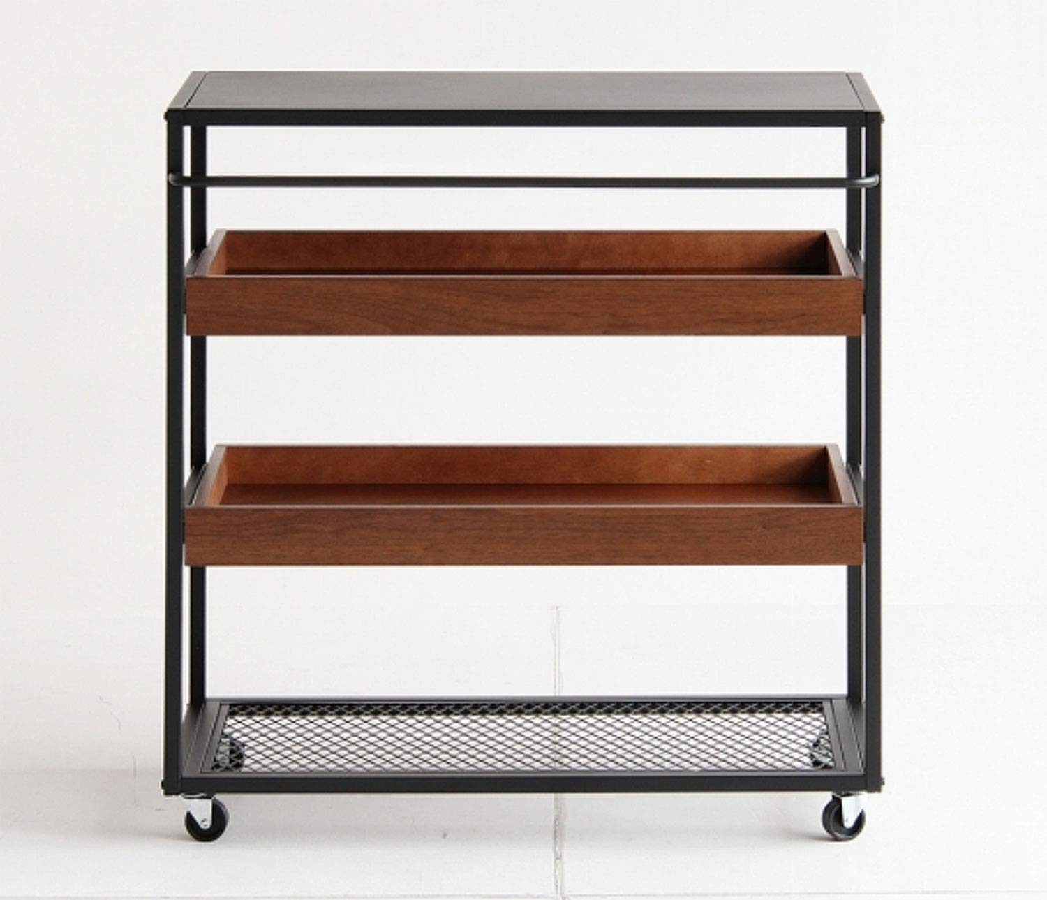 Amazon.co.jp: 市場 ワゴン ラック キャスター付き 4段 anthem 幅58