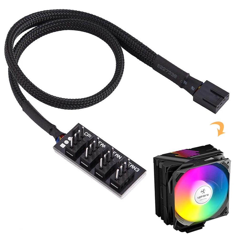 Amazon.co.jp: ファンケーブル 分岐 増設用 PWM 1-4分岐 PC 冷却ファン