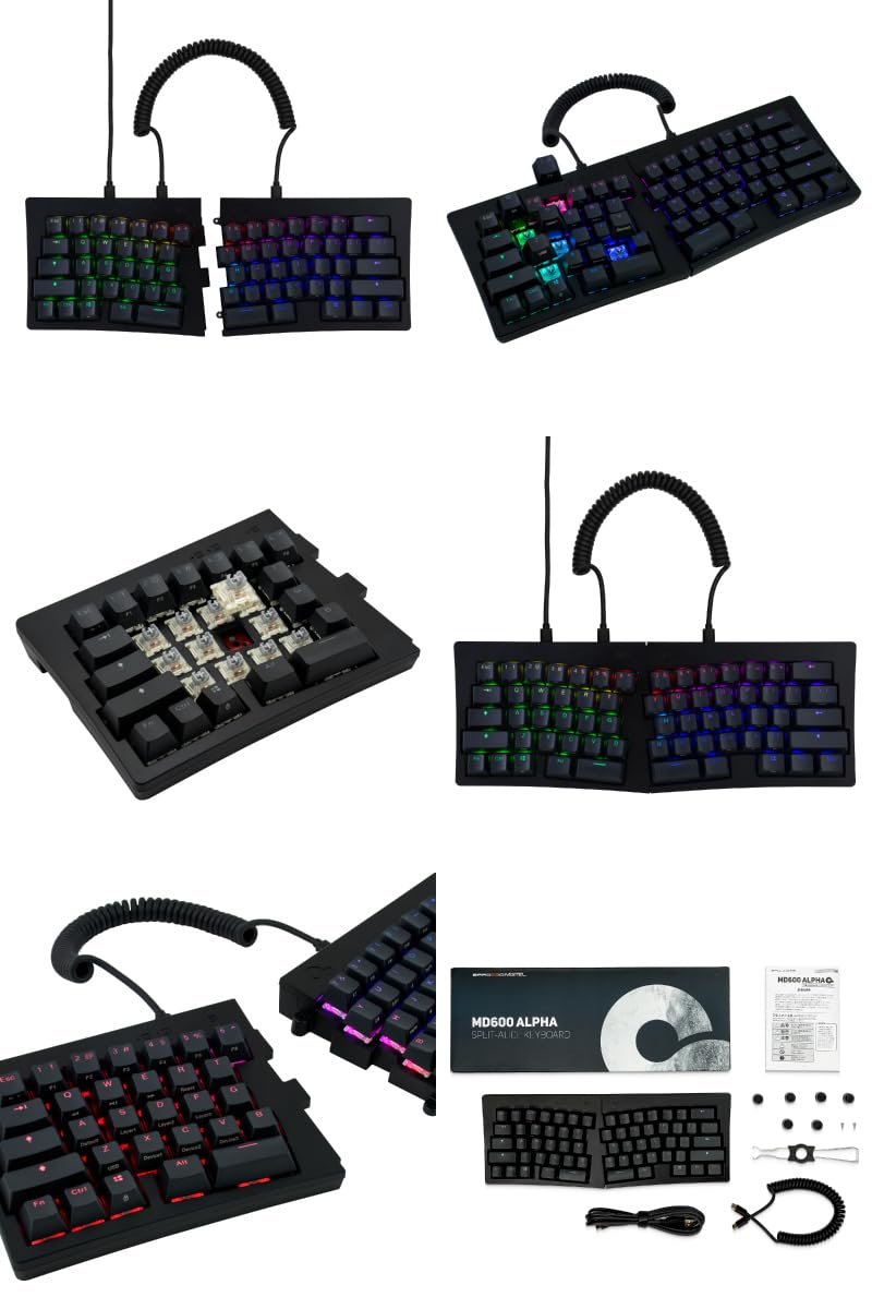 Amazon.co.jp: ミステル Barocco MD600 Alpha BT RGB 左右分離型 有線