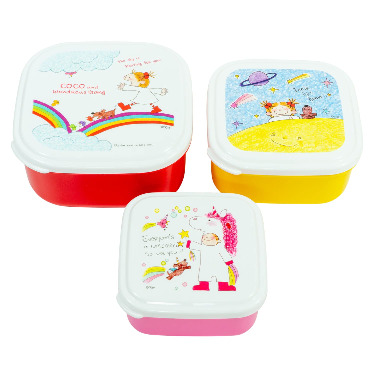 Amazon｜グリーティングライフ(Greeting Life) ココちゃんシール容器 3