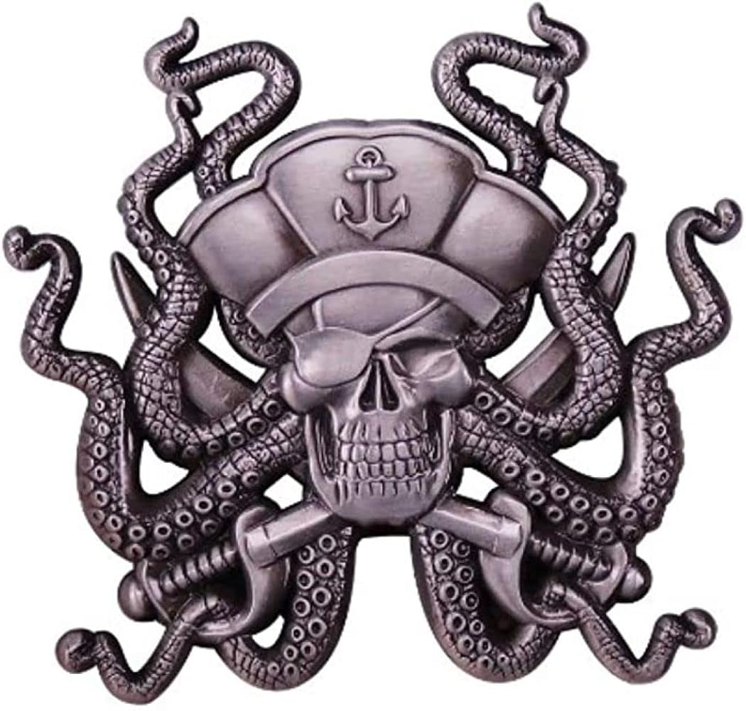 Amazon.com: Pirates Of Caribbean Octopus Metal Enamel 1 Inch Tall