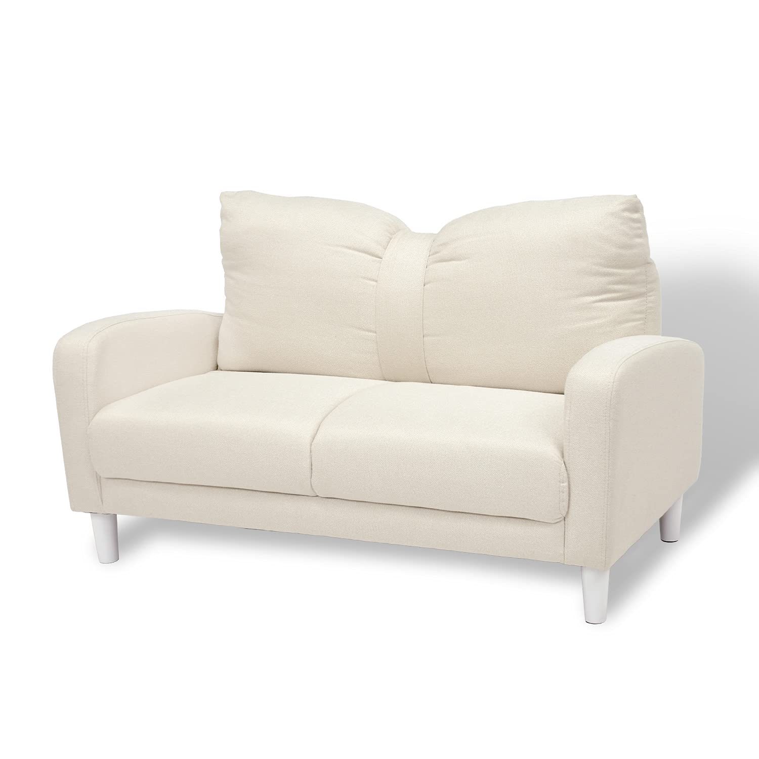 Amazon｜クオリアル ソファー 2人掛け リボン クッション付き ソファ