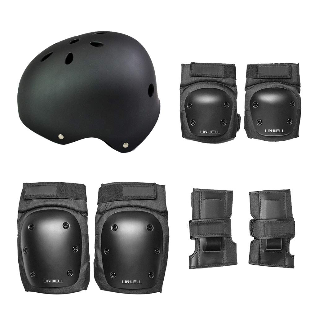 Amazon.co.jp: スケートボード プロテクター 7点セット 手首 肘 膝