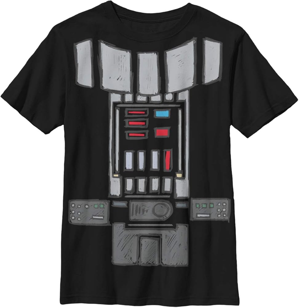Amazon | Star Wars Boys' Big Darth Vader Body Costume Graphic Tee