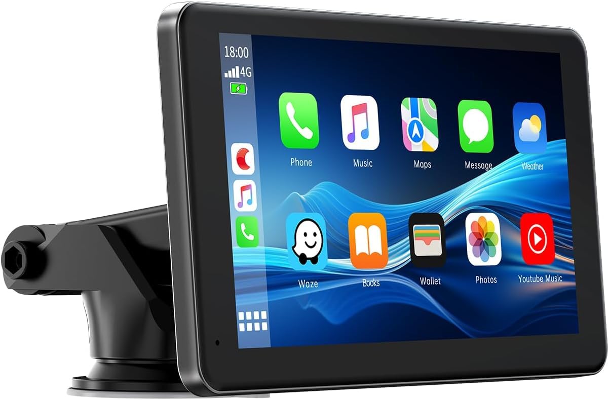 LAMTTO Portable Wireless Carplay & Android Auto,7