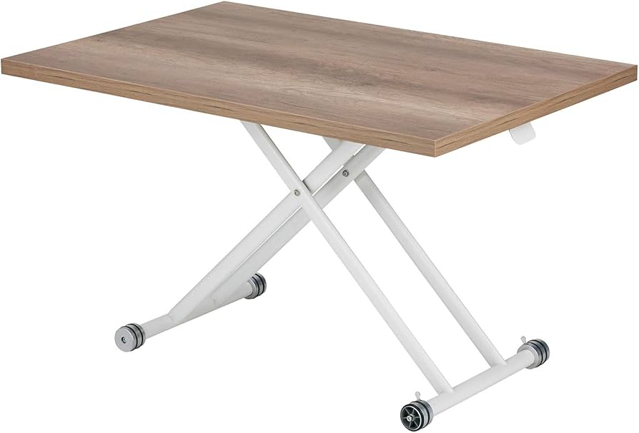 Amazon.co.jp: 武田コーポレーション ガス圧 昇降テーブル オーク 120