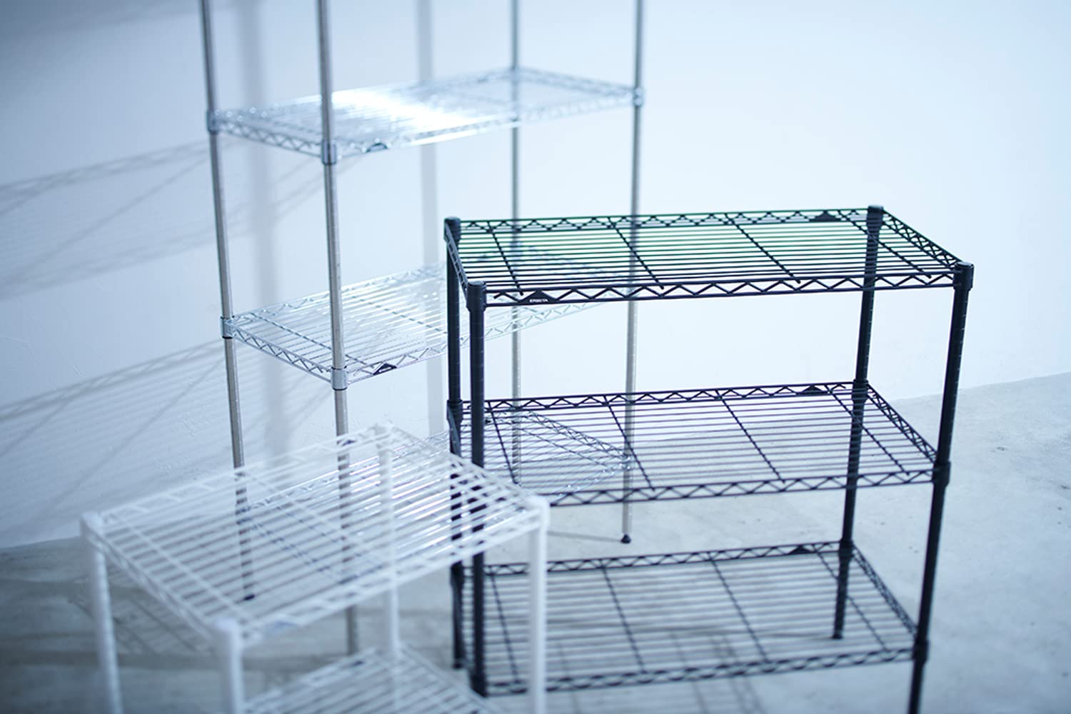 Amazon｜エレクター ベーシックシリーズ ワイヤーシェルフ W450xD350mm