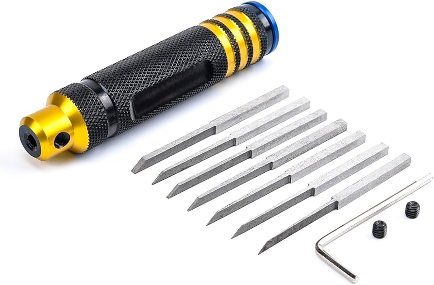 Amazon | スジボリ タガネ 7点セット プラモデル 工具セット ガンプラ