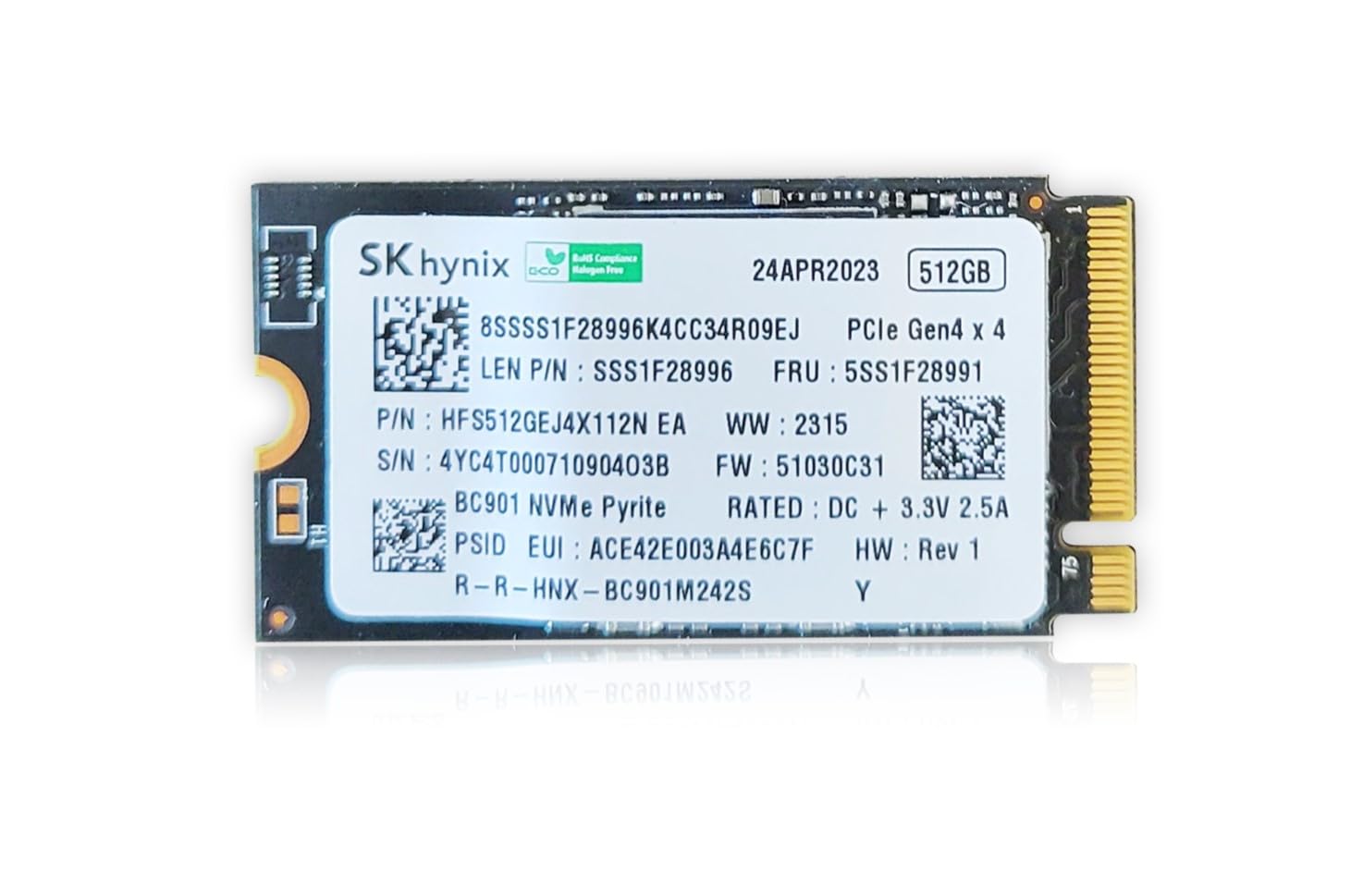Amazon | GALIMU HFS512GEJ4 512GB M.2 2242 42mm NVMe PCIe Gen 4 x4