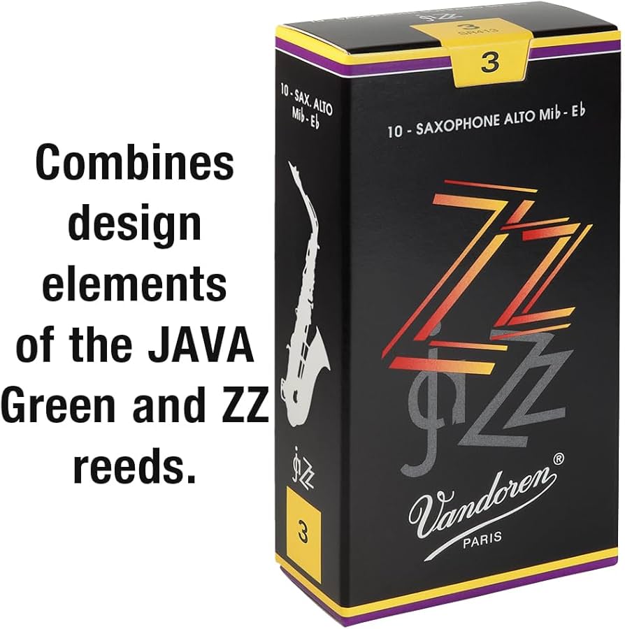 Amazon.com: Vandoren SR413 Alto Sax ZZ Reeds Strength 3; Box of 10