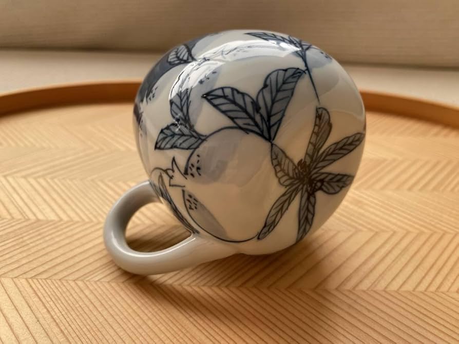 Amazon | 有田焼 源右衛門 染付柘榴濃絵 カップ＆ソーサー 椀 皿 6客