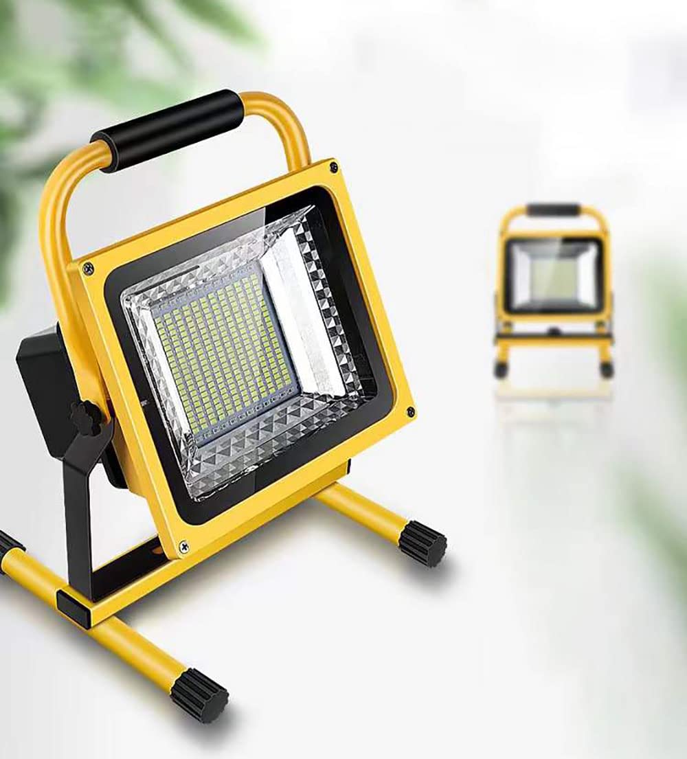 Amazon.co.jp: LED投光器 800W 充電式 ポータブル投光器 作業灯 ABS