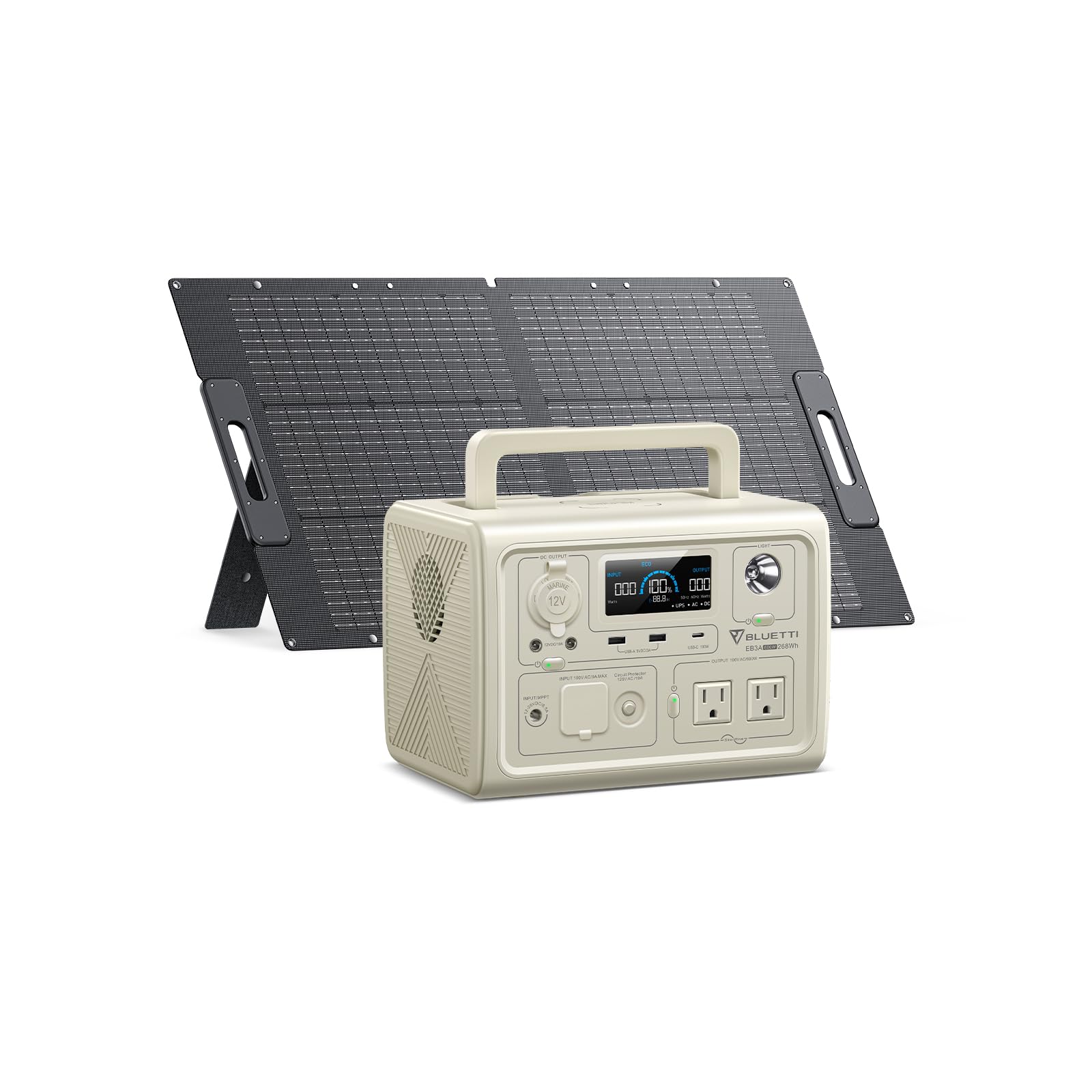 Amazon.co.jp: BLUETTI ポータブル電源 EB3A+100W ソーラーパネル