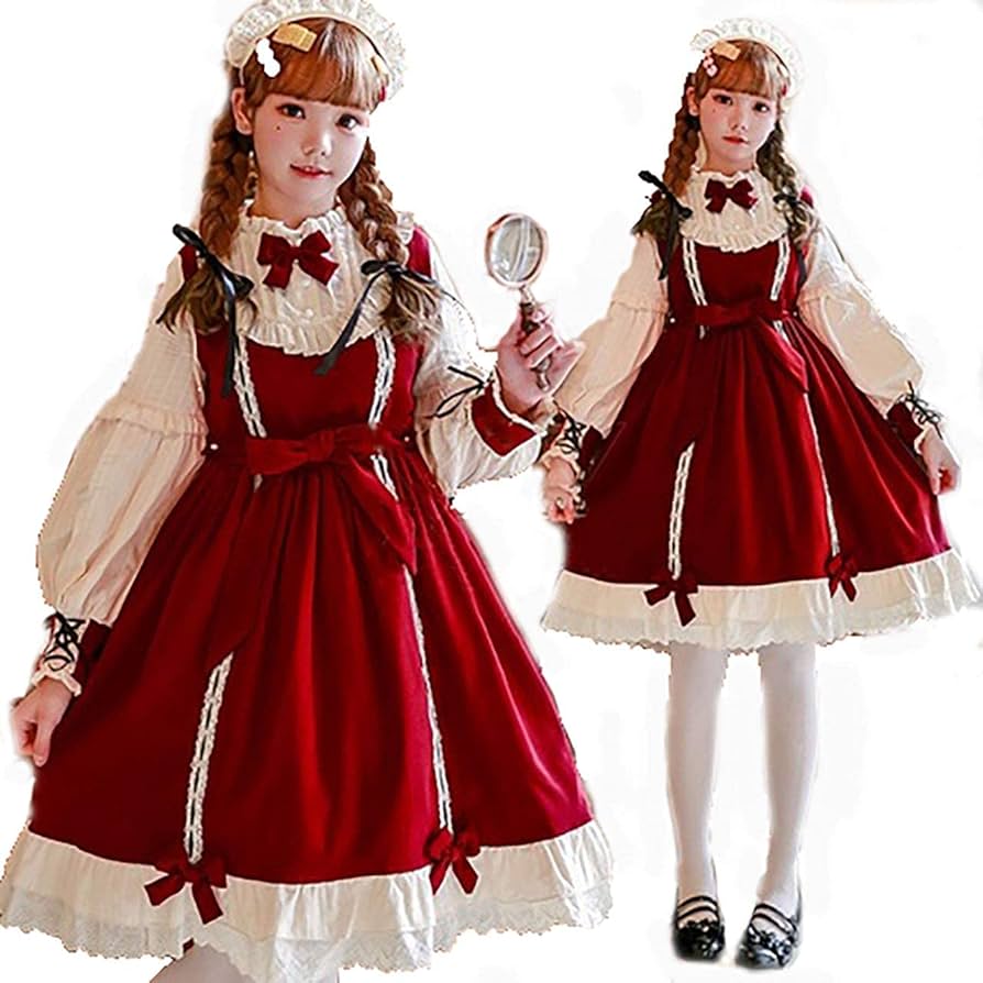 Amazon.co.jp: 衣舞cosゴスロリ ロリィタ メイド服 ロリータ レース