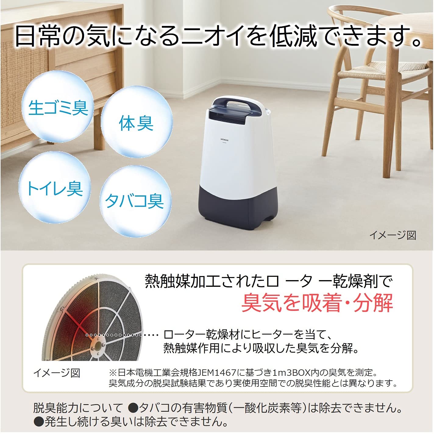 Amazon | 日立 衣類乾燥除湿機 デシカント方式 除湿量5.6L ~14畳 液晶