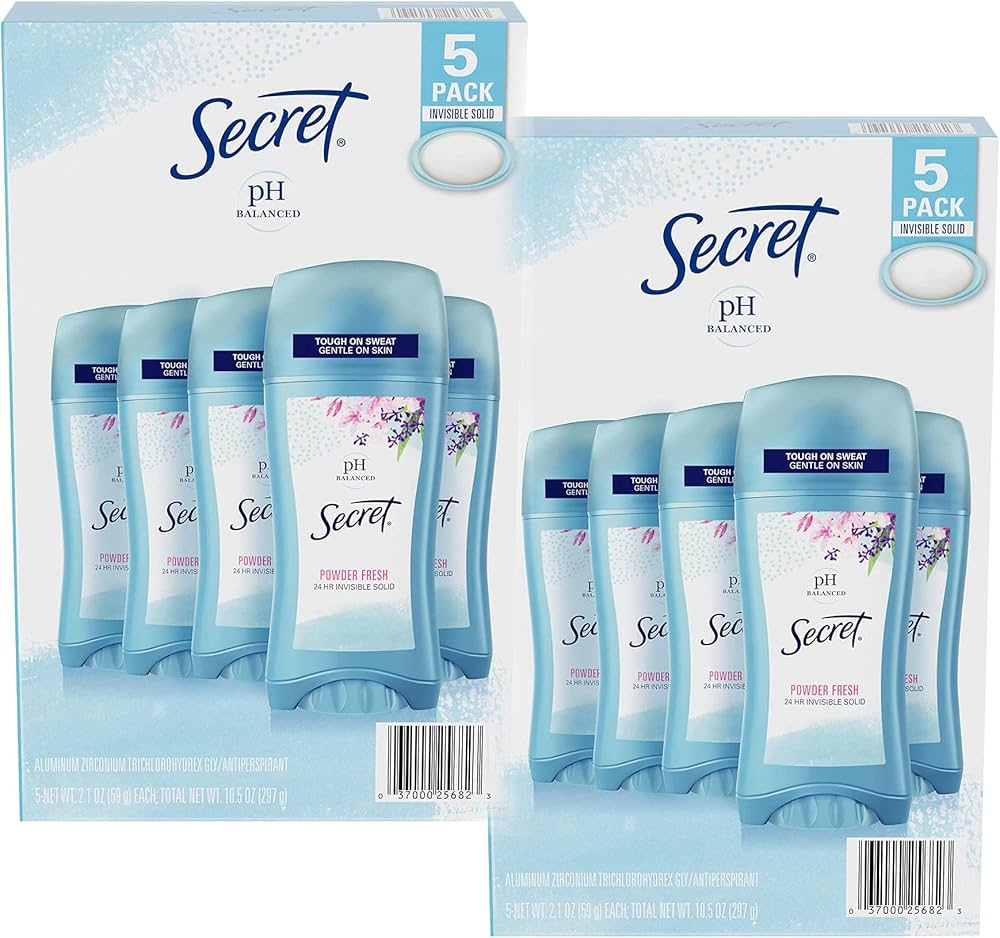 Amazon | シークレット(Secret) デオドラント 5個セット パウダー