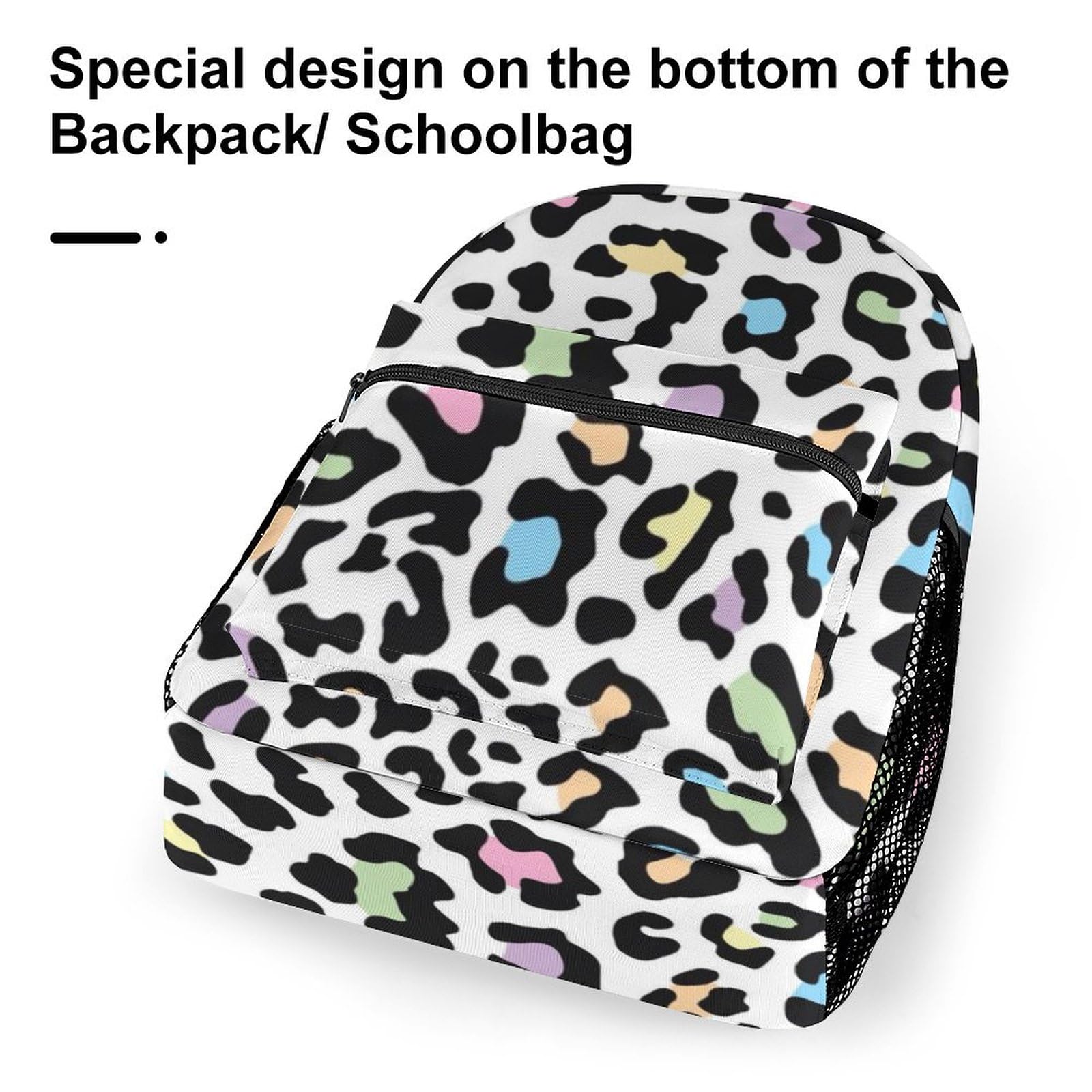 Amazon.co.jp: リュック 子供 カラフル ヒョウ柄 リュックサック