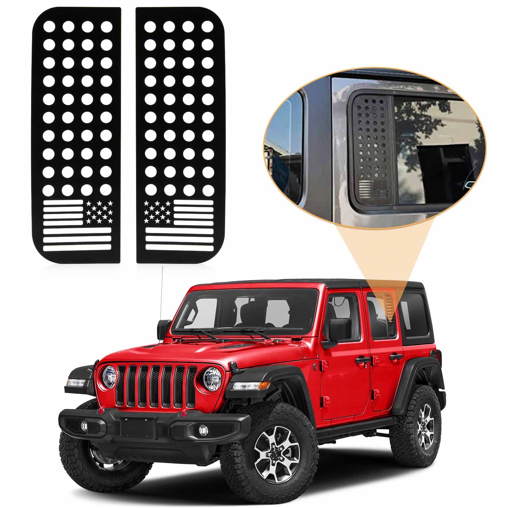 Amazon | PSLER 車用リアドアウィンドウ ガラスパネルカバー