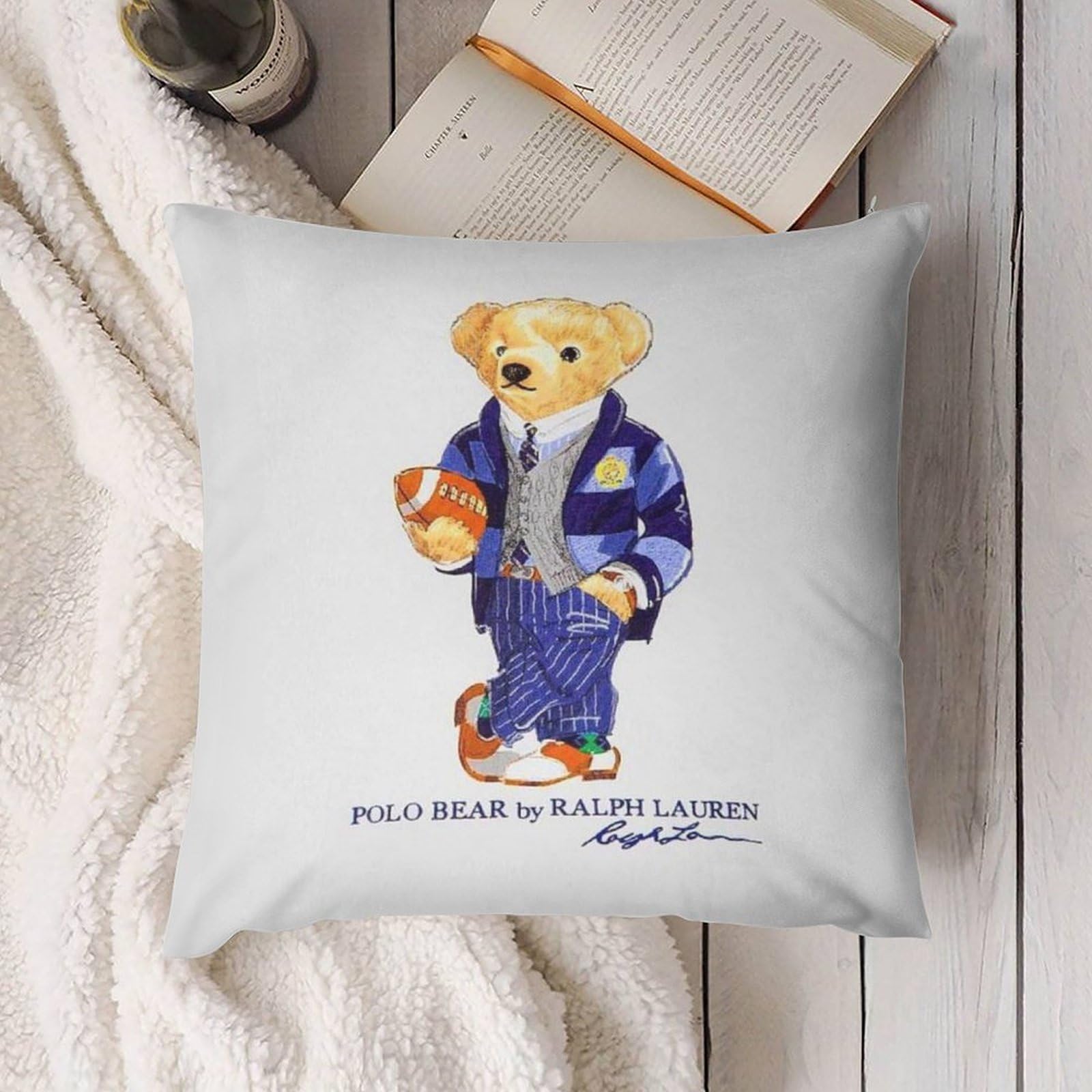 Amazon.co.jp: Polo クマちゃん ポロベア アニメ クッションカバー