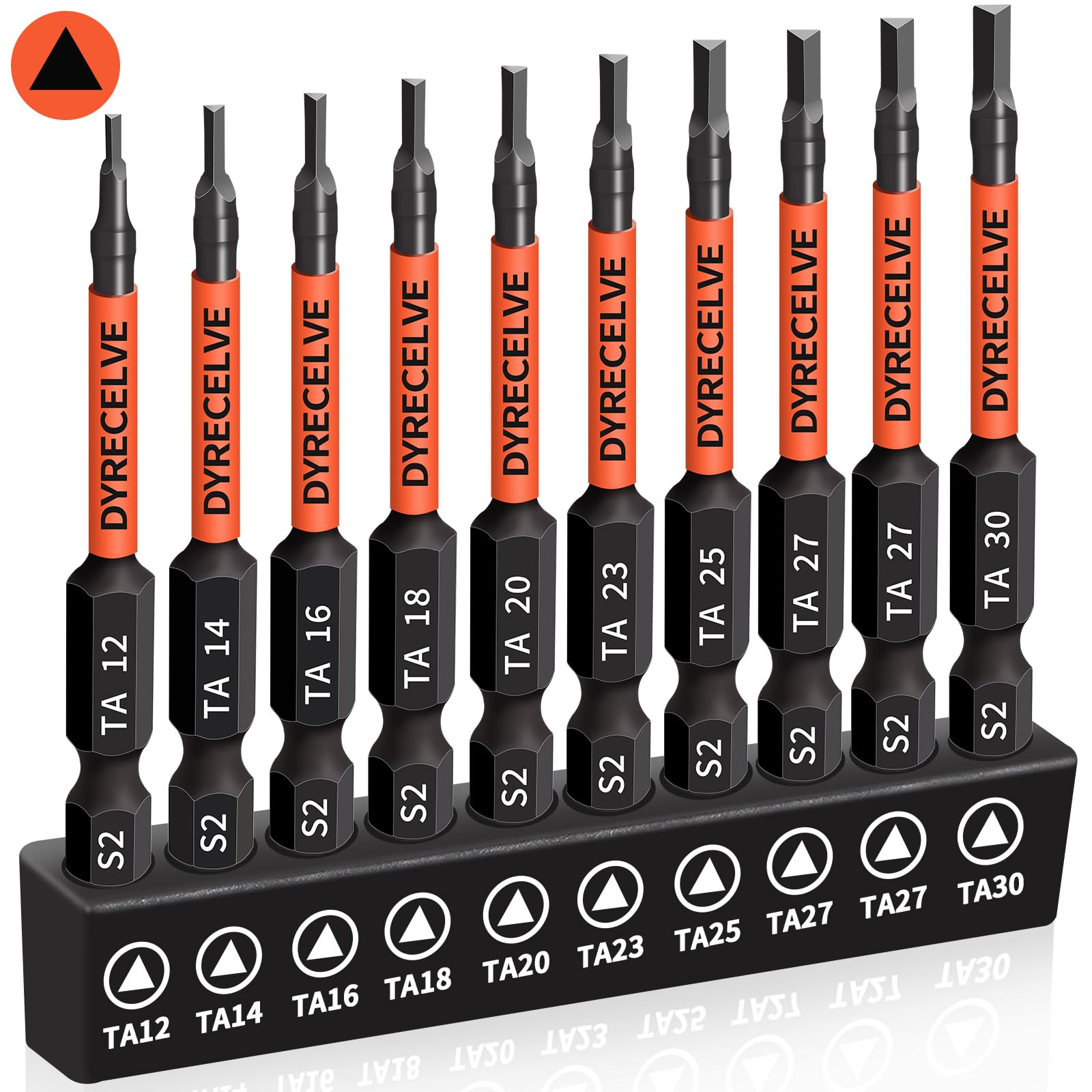 10-Pack Triangle Screwdriver Set - Premium S2 Steel Triangle Bit