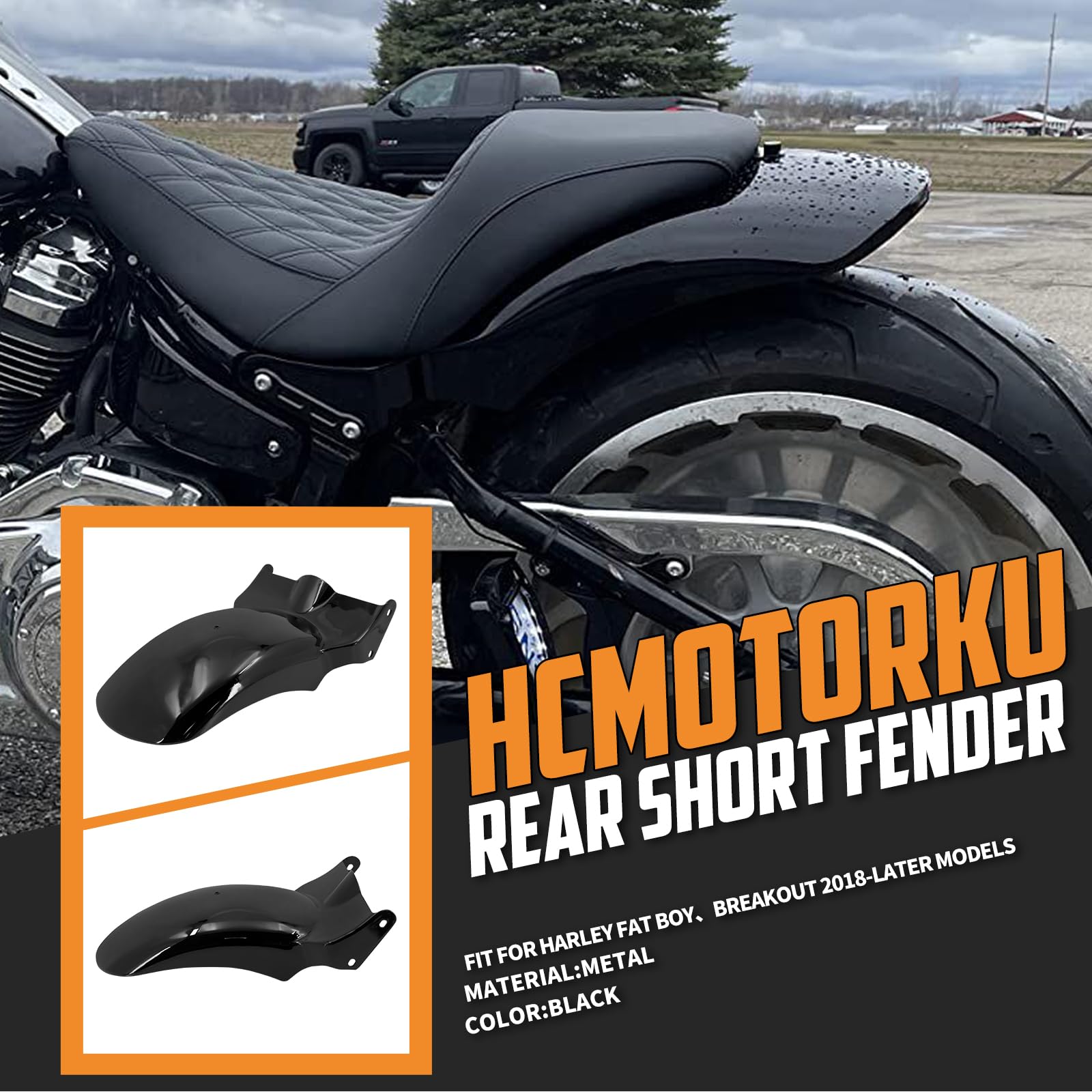 Amazon | HCmotorku バイク シート リアフェンダー セット ソロシート