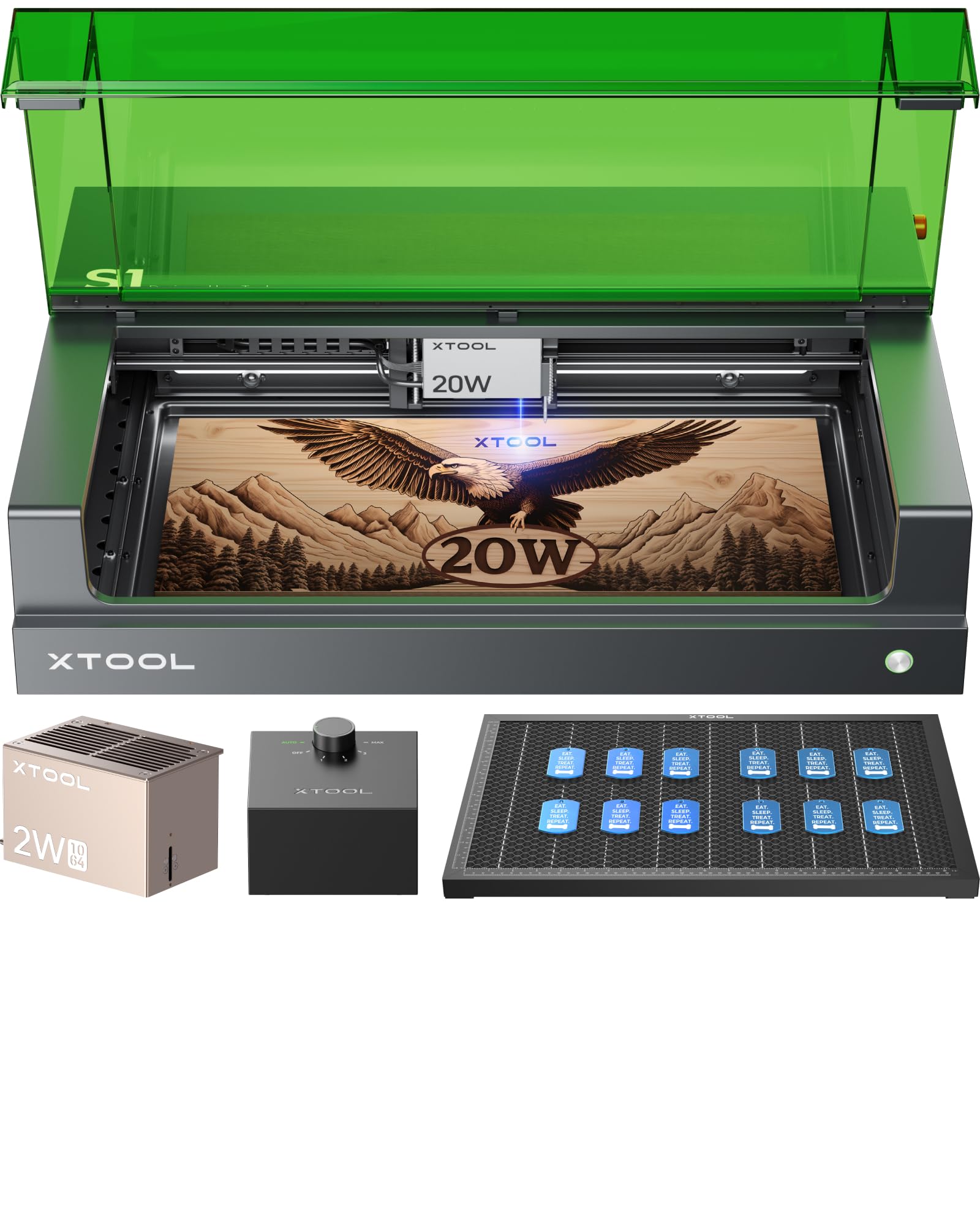 Amazon.com: xTool S1 20W Enclosed Diode Engraver and Cutter