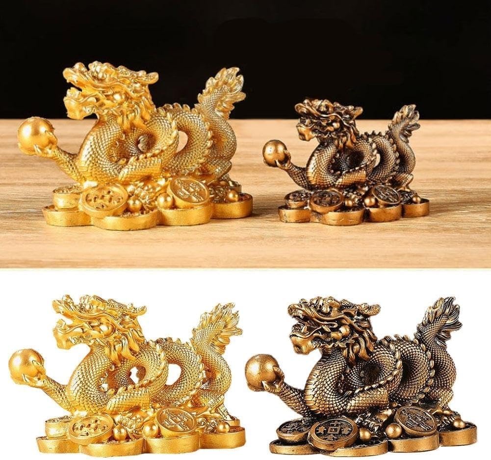 Amazon.co.jp: 龍の置物 中国の風水ドラゴン像 風水のドラゴン中国