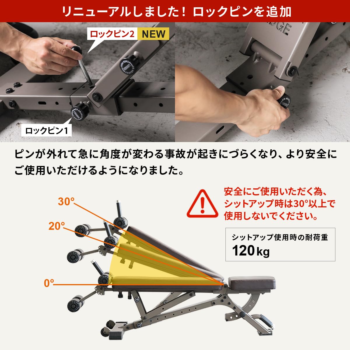 Amazon.co.jp: [リーディングエッジ] アジャスタブルベンチ 背面10段階