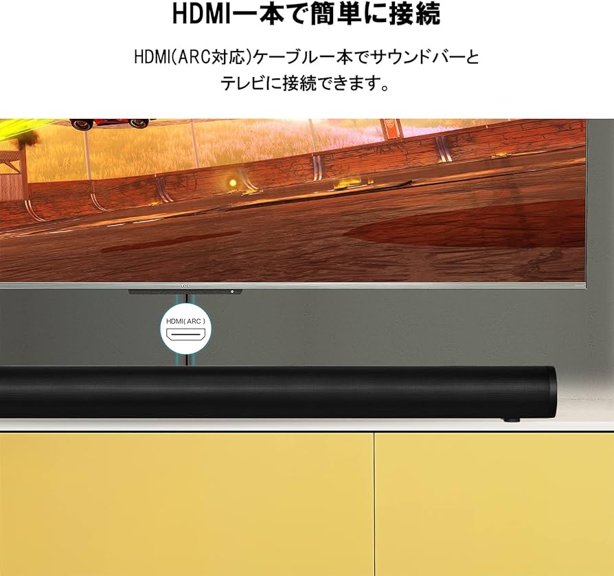 Amazon.co.jp: TCL 2.1ch サウンドバー ワイヤレスサブウーファー HDMI
