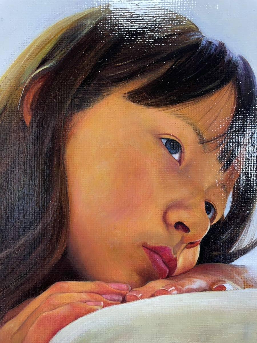女性の肖像 油彩画 8号 F8 油絵 人物画#5 人物画#14 女性の肖像 油彩画
